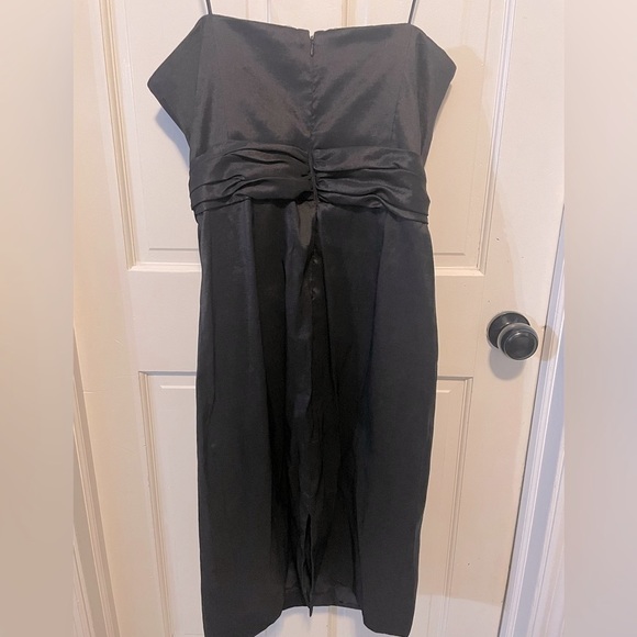 Badgley Mischka !Strapless! Black Cocktail Dress size 14 - Picture 2 of 7